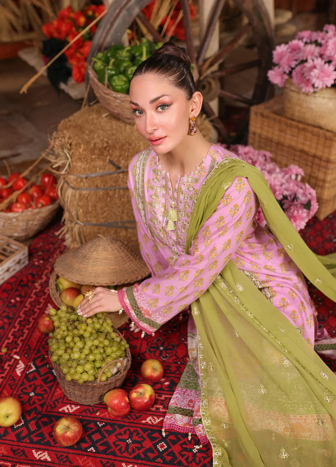 Izel by Salitex Embroidered Cambric Suits Unstitched 3 Piece SUNW6PE001UT - Fall Collection