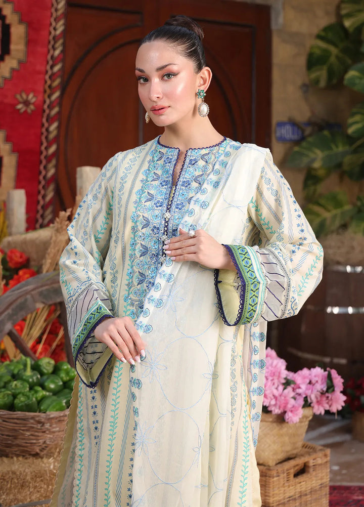 Izel by Salitex Embroidered Cambric Suits Unstitched 3 Piece SUNW6PE002UT - Fall Collection