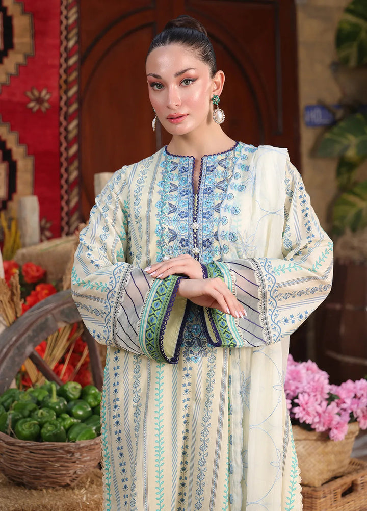 Izel by Salitex Embroidered Cambric Suits Unstitched 3 Piece SUNW6PE002UT - Fall Collection