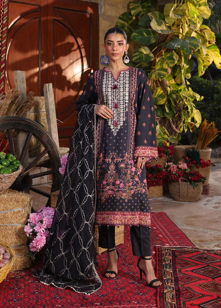 Izel by Salitex Embroidered Cambric Suits Unstitched 3 Piece SUNW6PE008UT - Fall Collection