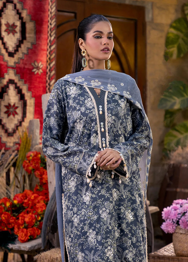 Izel by Salitex Embroidered Cambric Suits Unstitched 3 Piece SUNW6PE010UT - Fall Collection