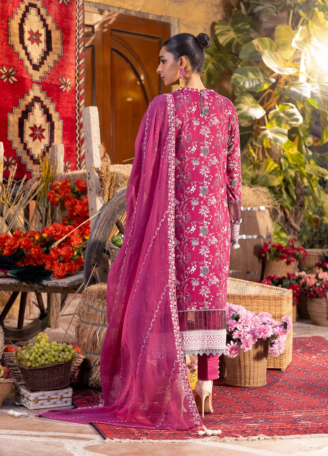 Izel by Salitex Embroidered Cambric Suits Unstitched 3 Piece SUNW6PE011UT - Fall Collection