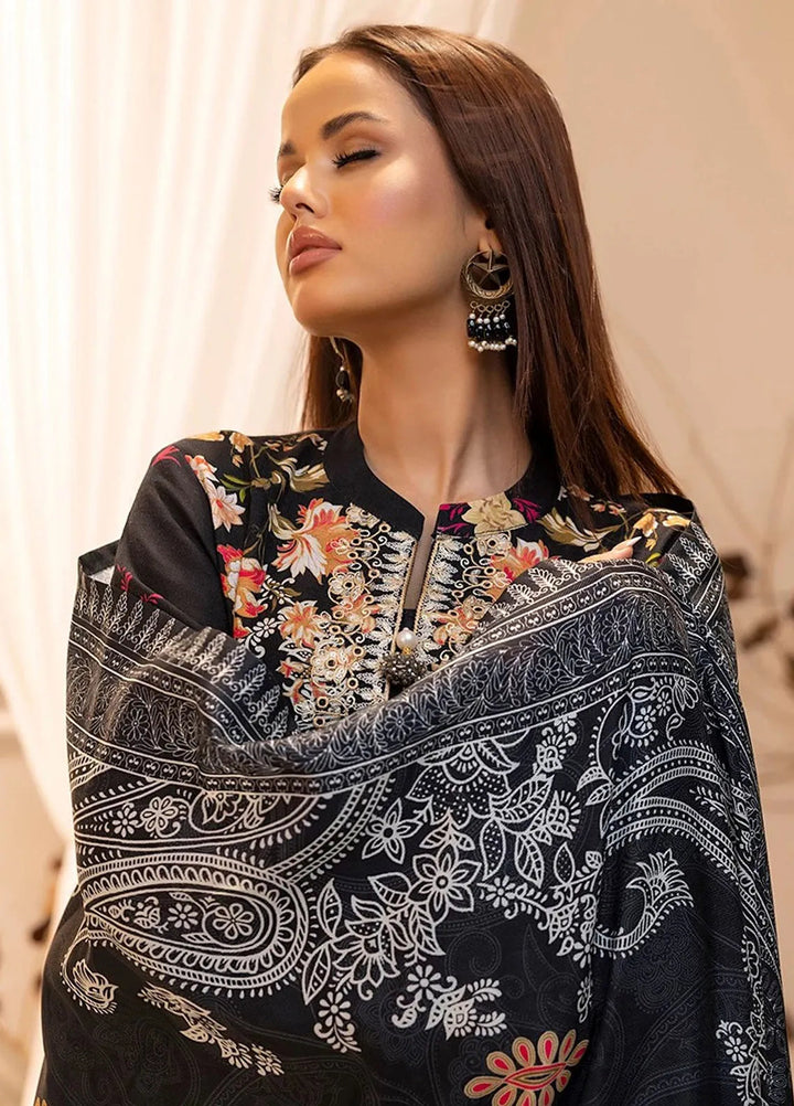 Izel by Salitex Embroidered Khaddar Suit Unstitched 3 Piece SUN24IZ SUNW6PE018UT - Winter Collection