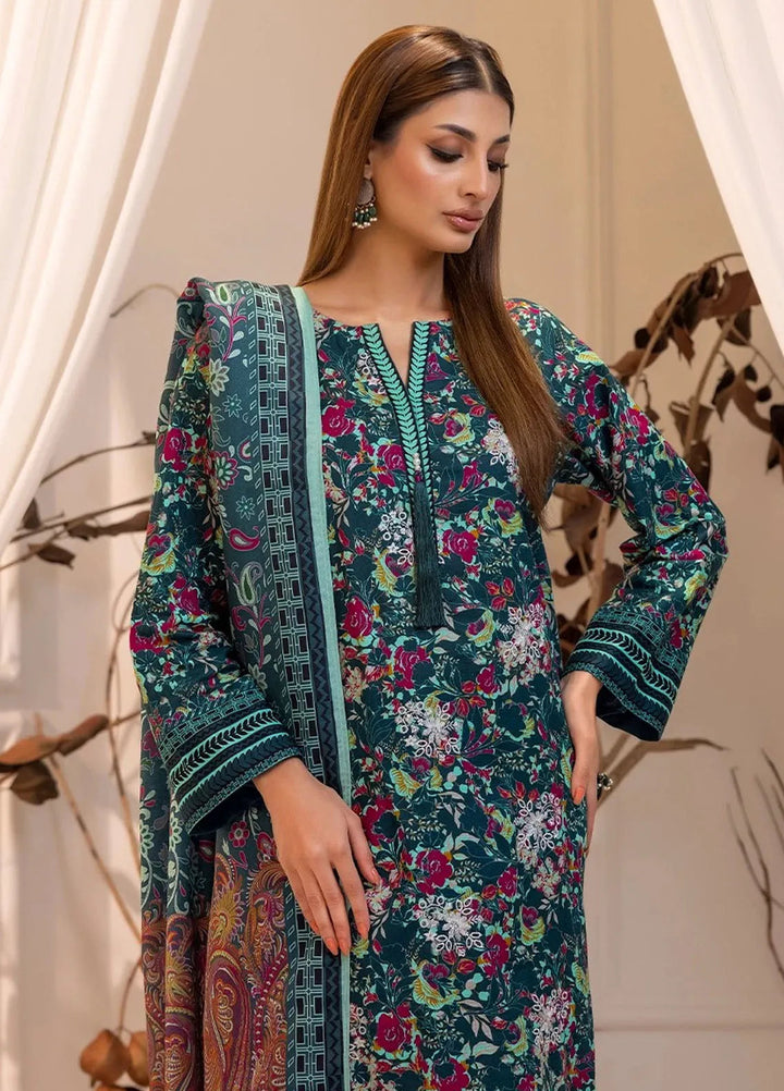 Izel by Salitex Embroidered Khaddar Suit Unstitched 3 Piece SUN24IZ SUNW6PE019UT - Winter Collection