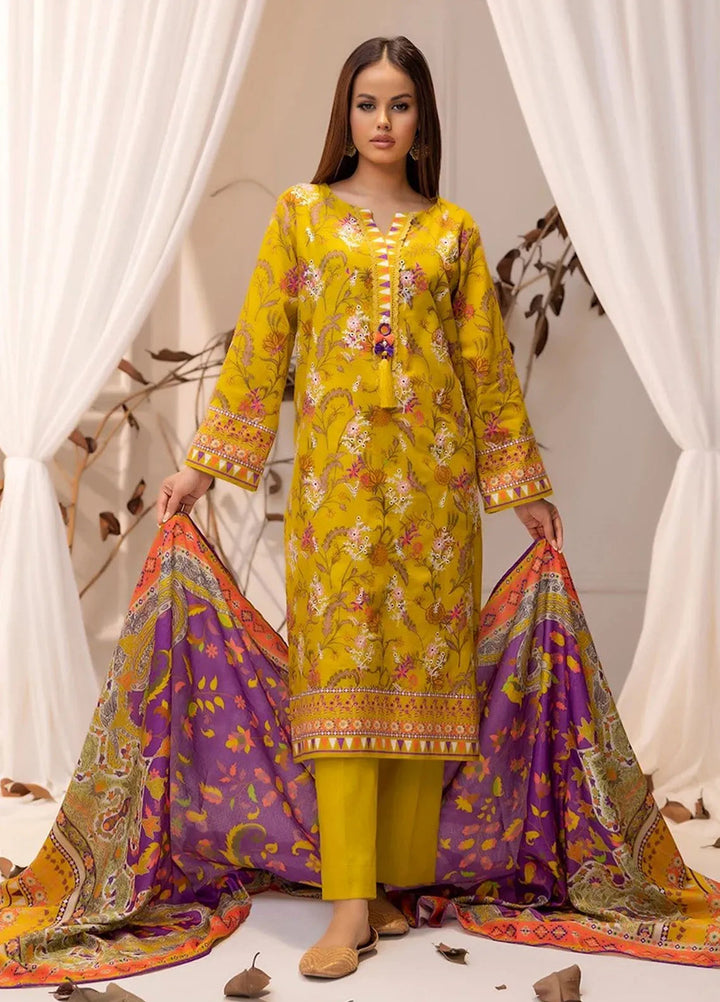 Izel by Salitex Embroidered Khaddar Suit Unstitched 3 Piece SUN24IZ SUNW6PE022UT - Winter Collection
