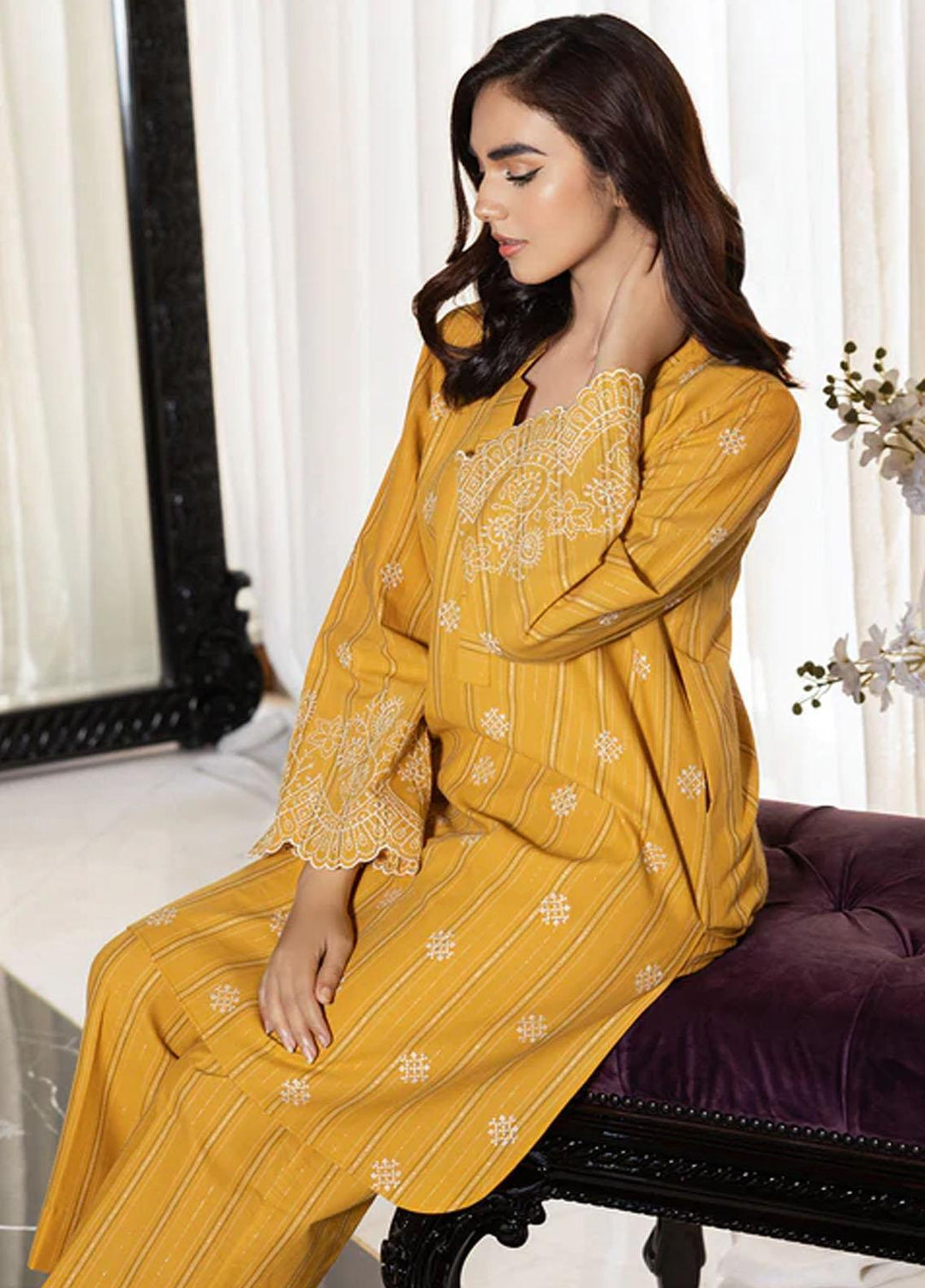 Izel Pret Casual Cotton 2 Piece Suit IZL23P DAISY