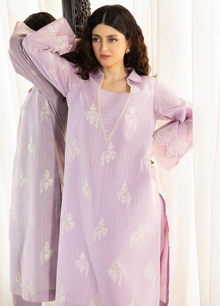 Izel Pret Casual Cotton 2 Piece Suit IZL23P LAVENDER