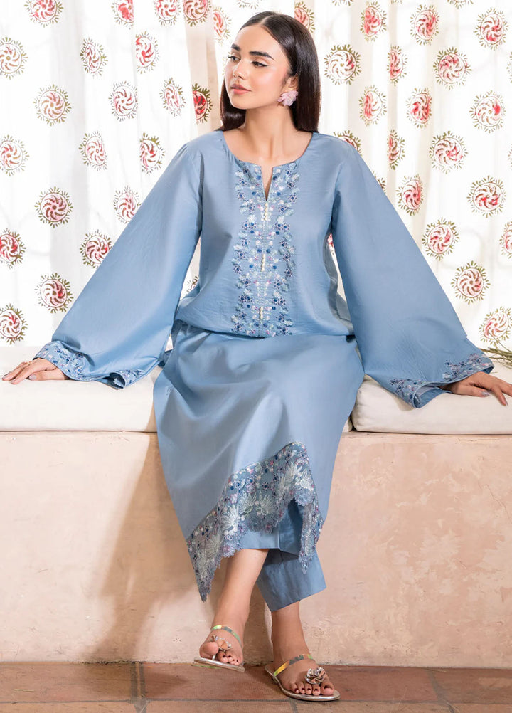 Izel Pret Embroidered Cotton 2 Piece Suit Bea