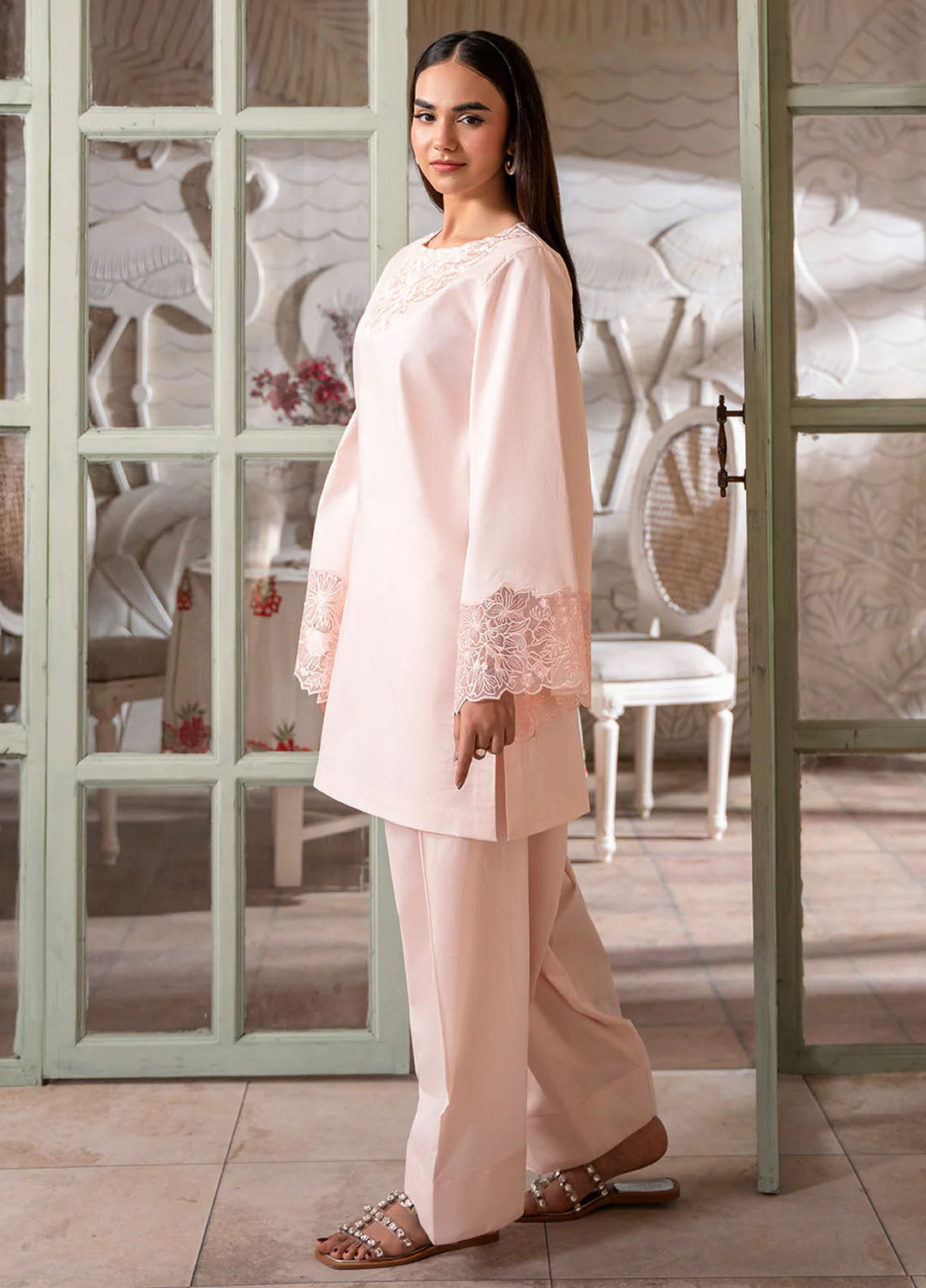 Izel Pret Embroidered Cotton 2 Piece Suit Darcy