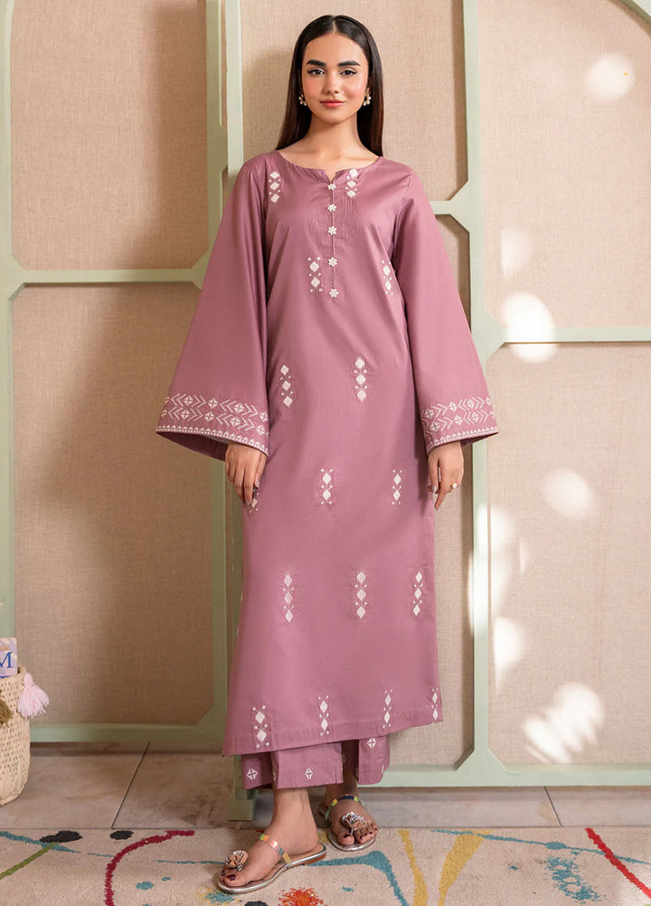 Izel Pret Embroidered Cotton 2 Piece Suit Fern