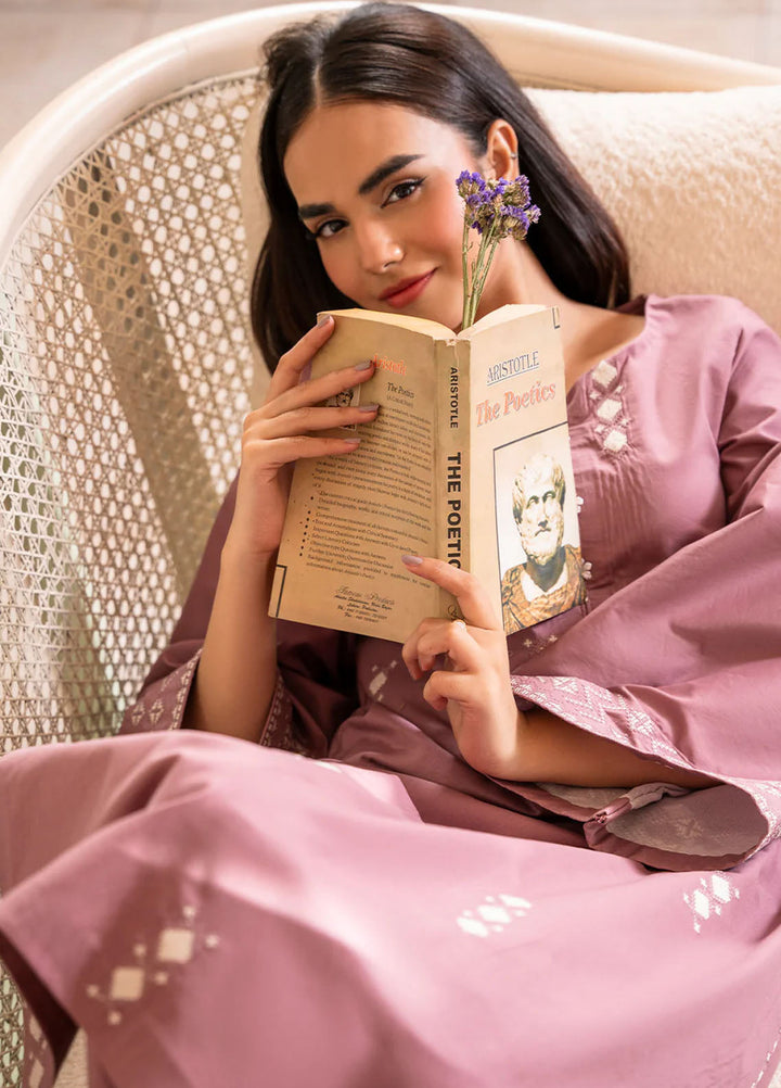 Izel Pret Embroidered Cotton 2 Piece Suit Fern