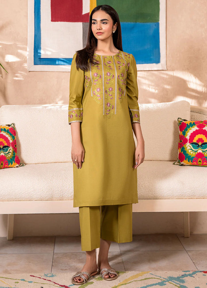 Izel Pret Embroidered Cotton 2 Piece Suit Isle