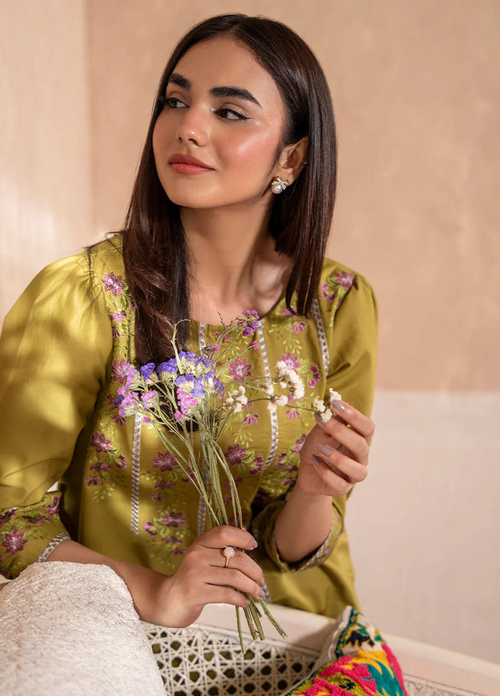 Izel Pret Embroidered Cotton 2 Piece Suit Isle