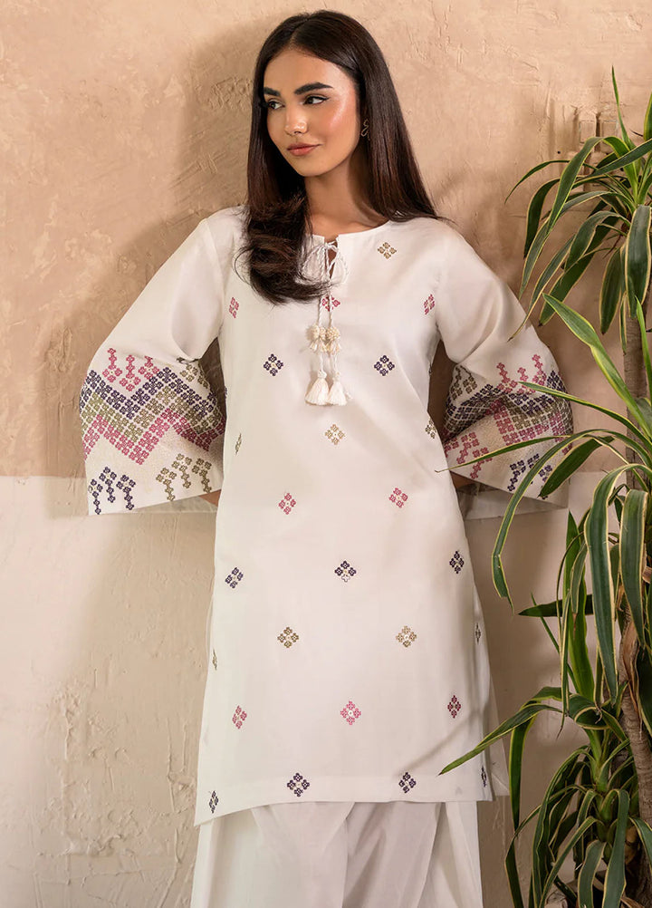 Izel Pret Embroidered Cotton 2 Piece Suit Ray