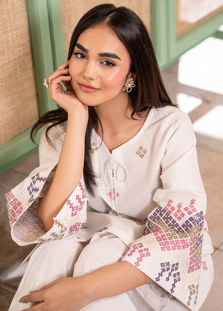 Izel Pret Embroidered Cotton 2 Piece Suit Ray