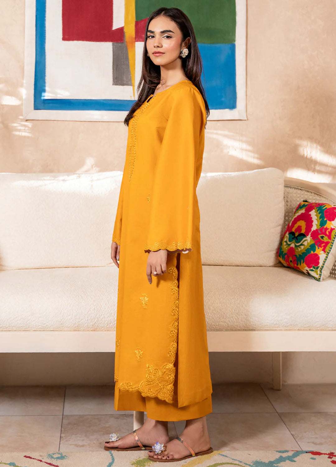 Izel Pret Embroidered Cotton 2 Piece Suit Seraph