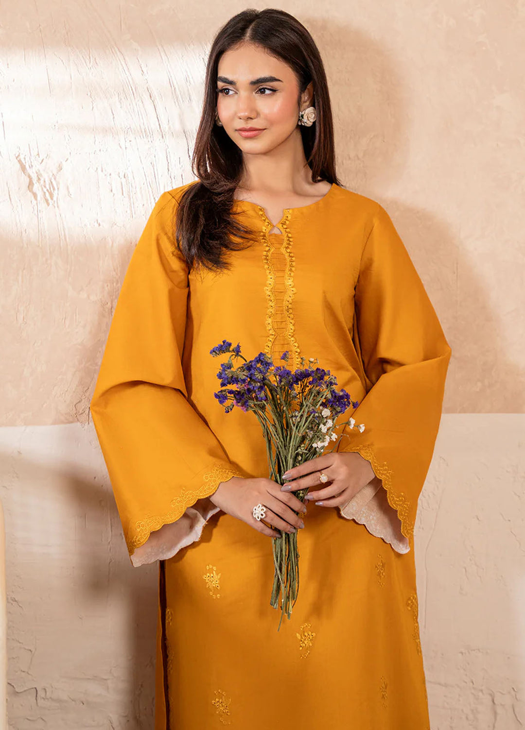 Izel Pret Embroidered Cotton 2 Piece Suit Seraph