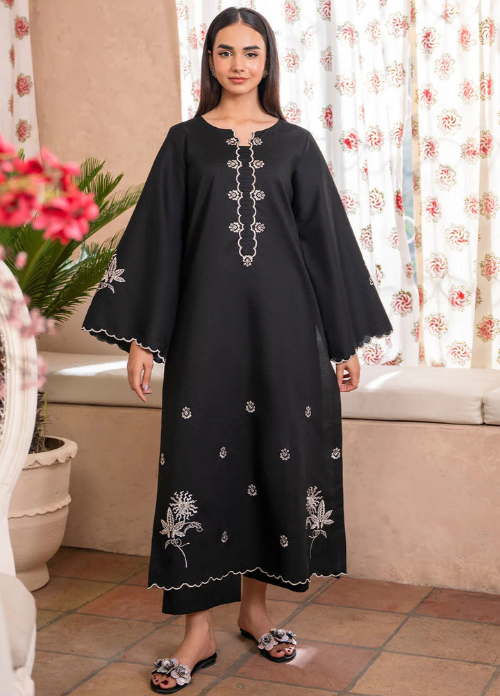 Izel Pret Embroidered Cotton 2 Piece Suit Thistle