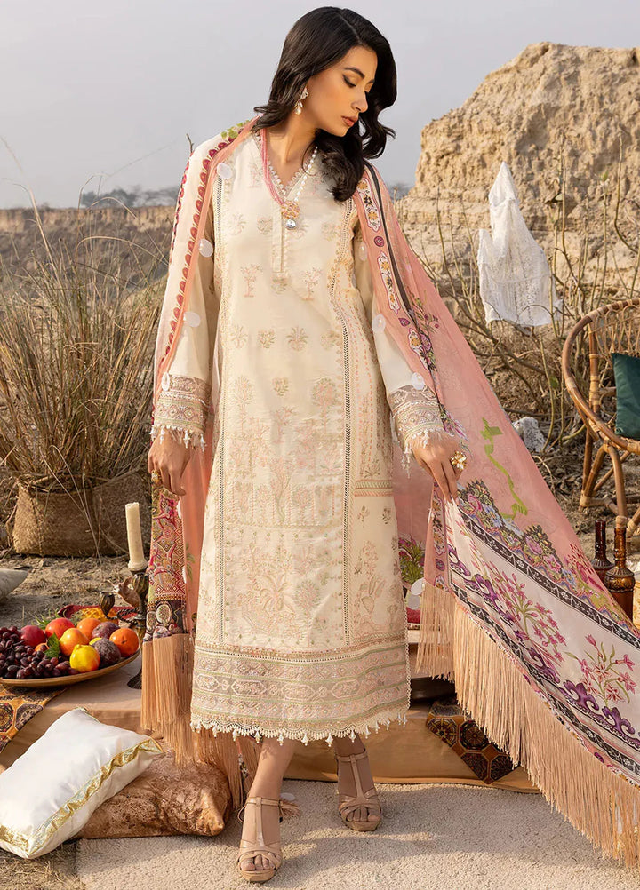 Izel Pret Embroidered Lawn 3 Piece Suit Lagan