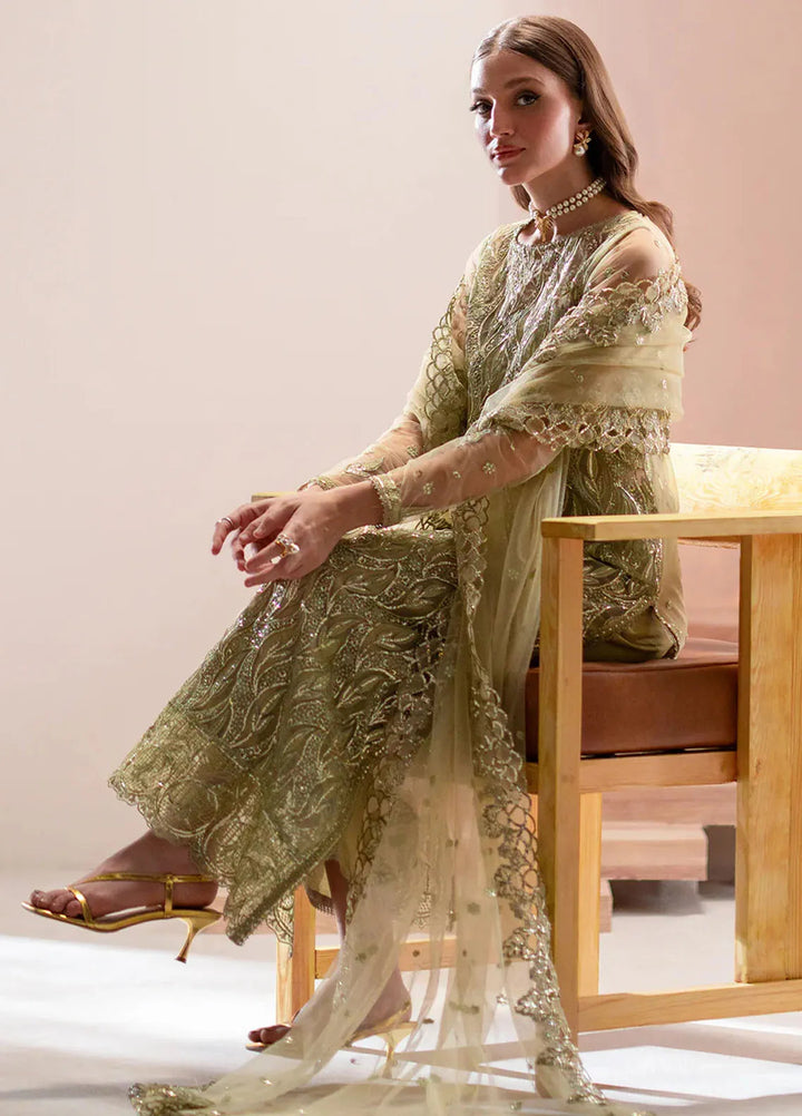 Izel Pret Embroidered Net 3 Piece Suit SLC-009-Eris