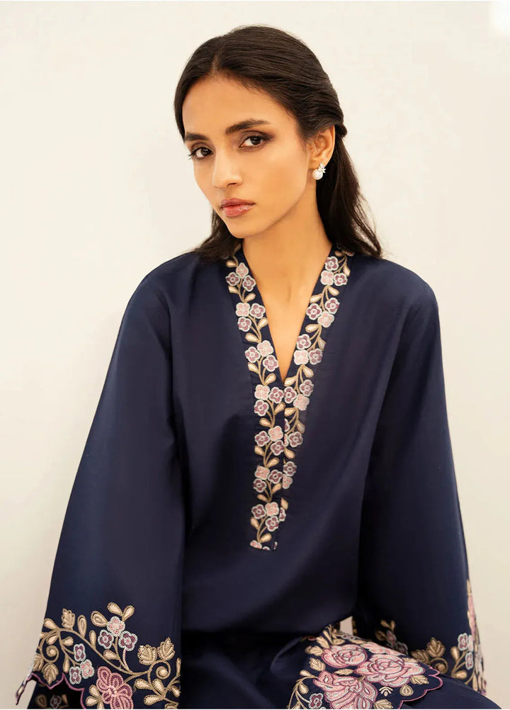 Izel Pret Embroidered Slub Lawn 2 Piece Suit Calyx