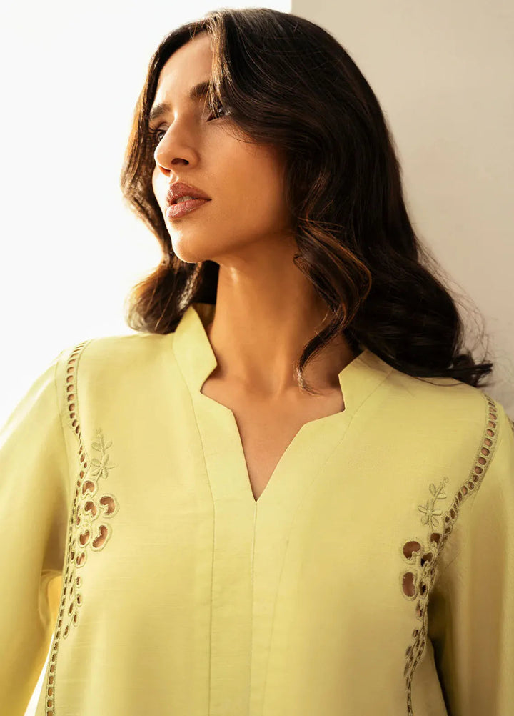 Izel Pret Embroidered Slub Lawn 2 Piece Suit Luminara