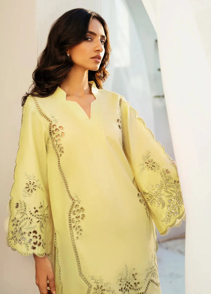 Izel Pret Embroidered Slub Lawn 2 Piece Suit Luminara