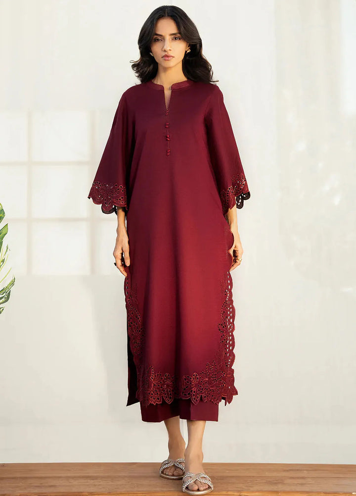 Izel Pret Embroidered Slub Lawn 2 Piece Suit Solstice