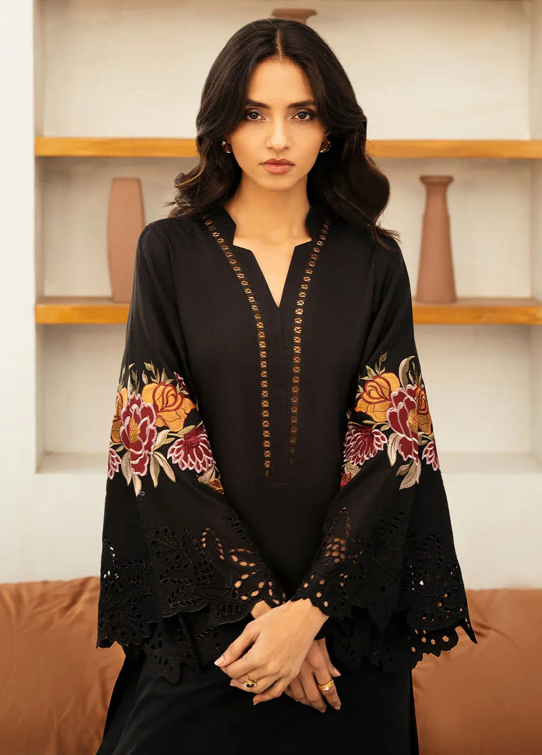 Izel Pret Embroidered Slub Lawn 2 Piece Suit Tropique