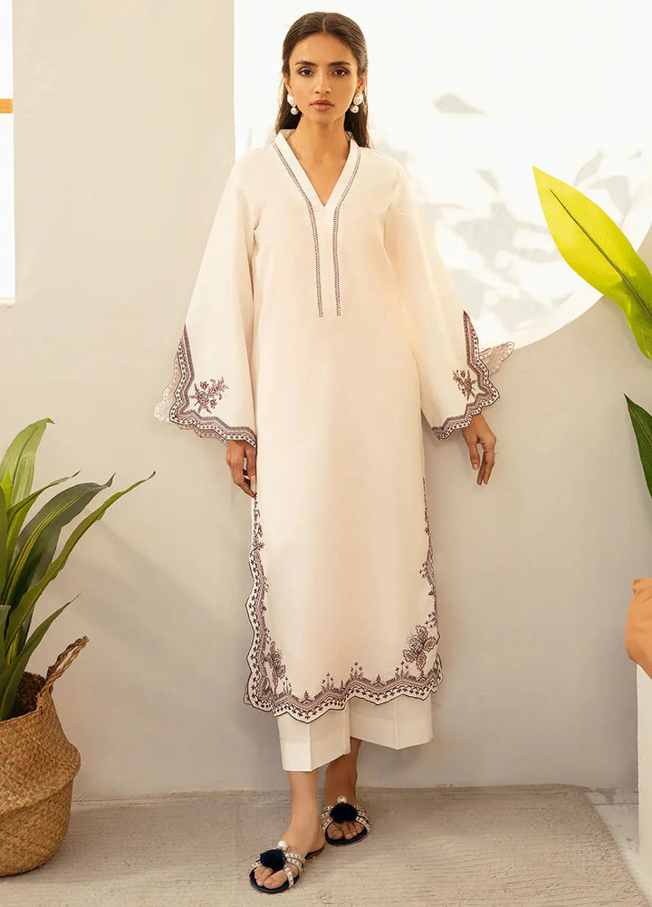 Izel Pret Embroidered Slub Lawn 2 Piece Suit Vireo