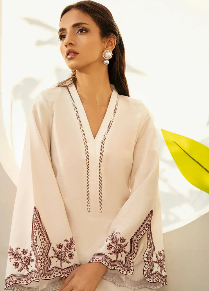 Izel Pret Embroidered Slub Lawn 2 Piece Suit Vireo