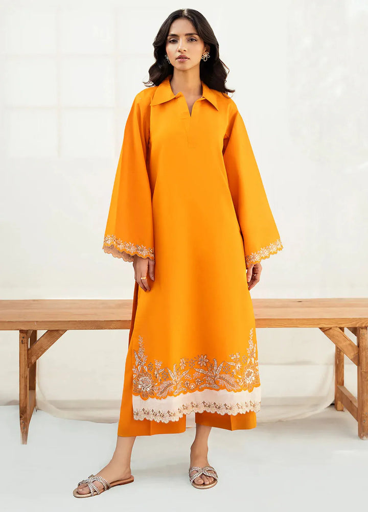 Izel Pret Embroidered Slub Lawn 2 Piece Suit Zephyra