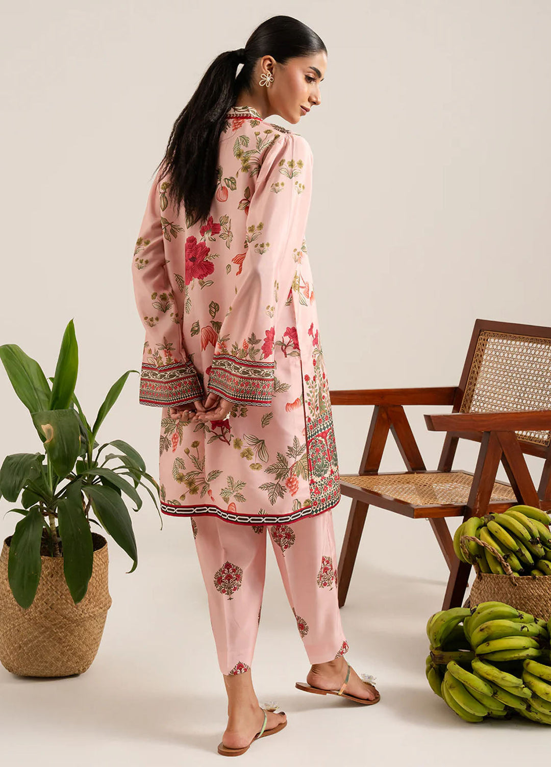 Izel Pret Printed Lawn 2 Piece Suit Blush