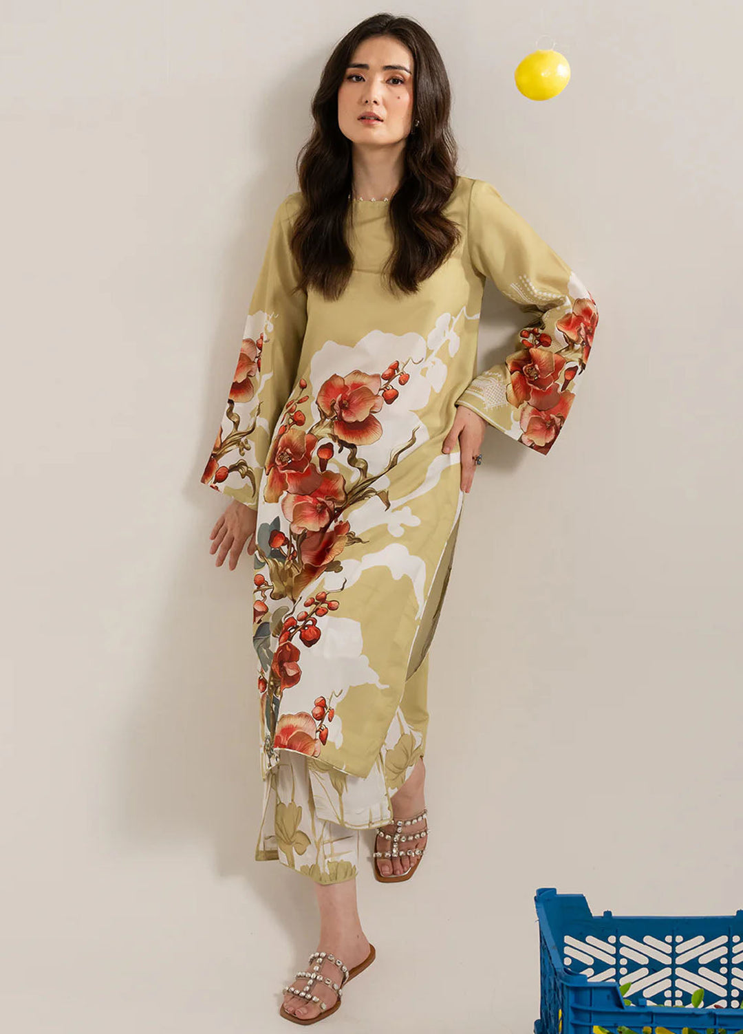 Izel Pret Printed Lawn 2 Piece Suit Drizzle