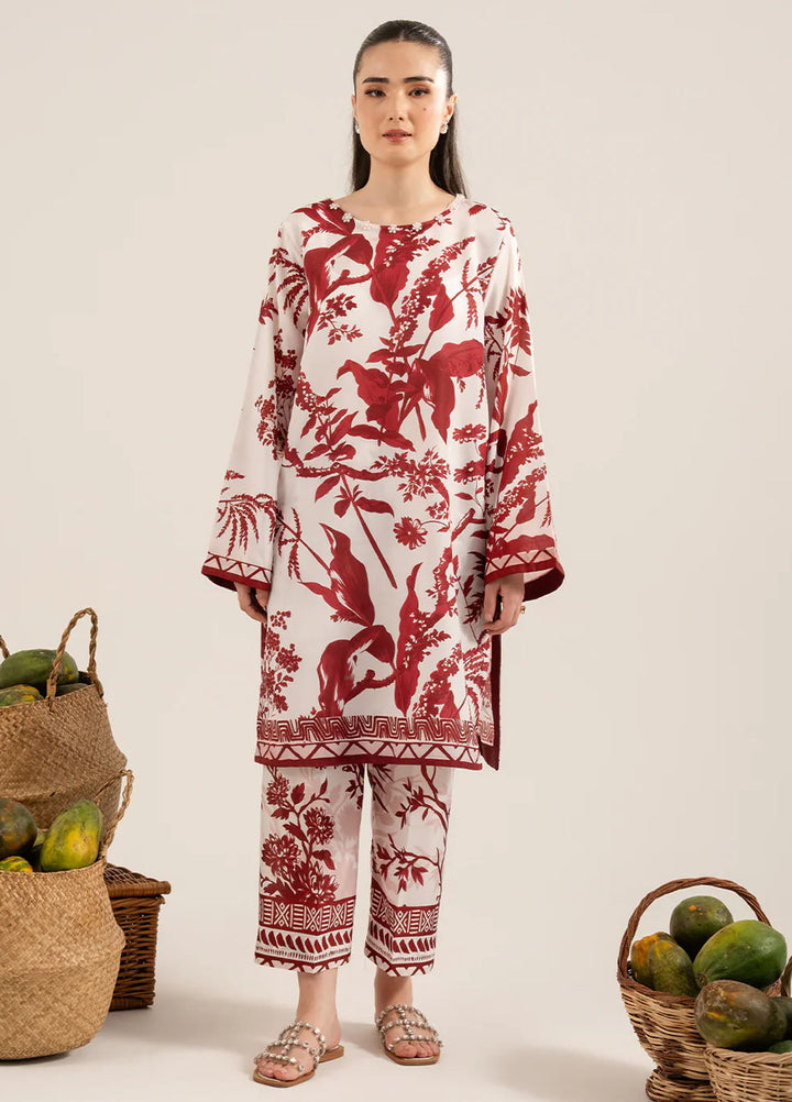 Izel Pret Printed Lawn 2 Piece Suit Dune