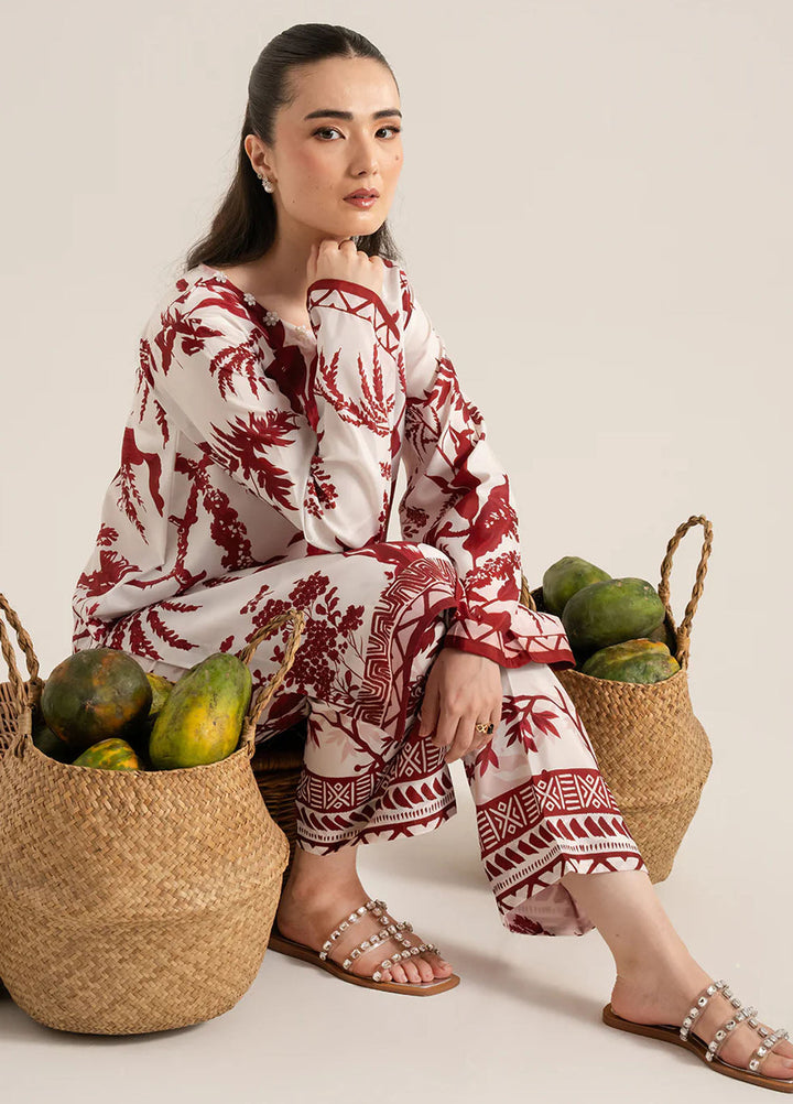 Izel Pret Printed Lawn 2 Piece Suit Dune