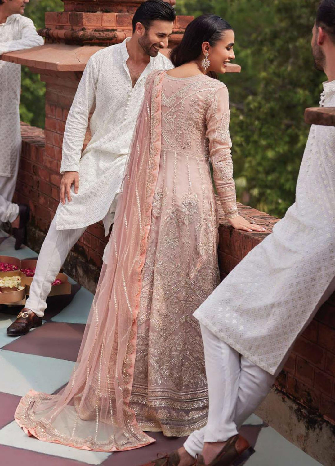 Izhar By Mushq Embroidered Chiffon Suits Unstitched 4 Piece MQ23IZ MCH-01 Taneez - Luxury Collection