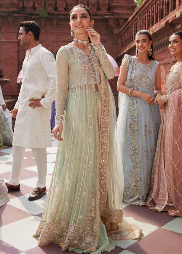 Izhar By Mushq Embroidered Chiffon Suits Unstitched 4 Piece MQ23IZ MCH-03 Shahana - Luxury Collection