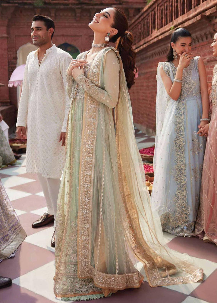 Izhar By Mushq Embroidered Chiffon Suits Unstitched 4 Piece MQ23IZ MCH-03 Shahana - Luxury Collection