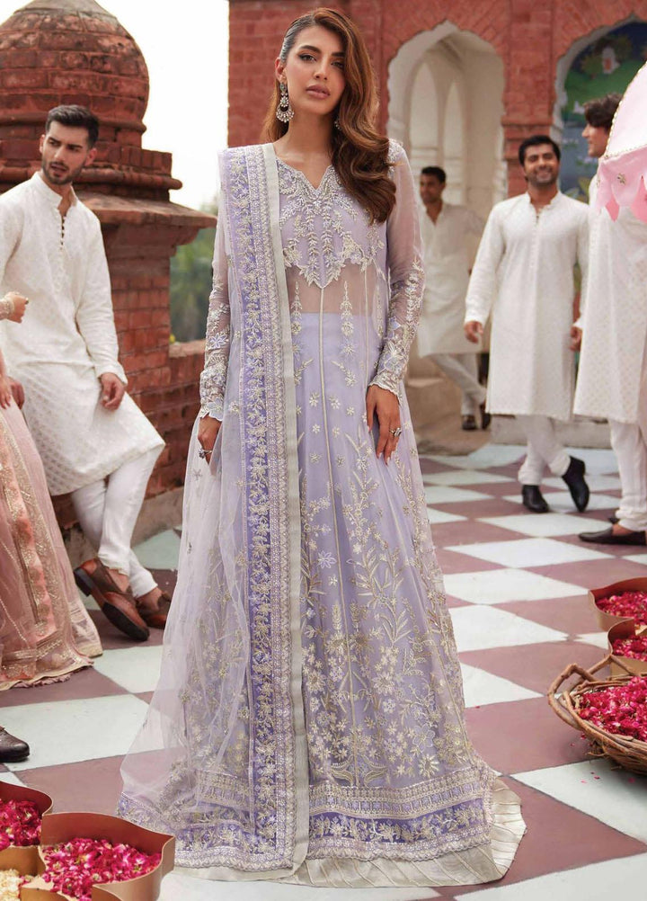 Izhar By Mushq Embroidered Chiffon Suits Unstitched 4 Piece MQ23IZ MCH-06 Nureh - Luxury Collection