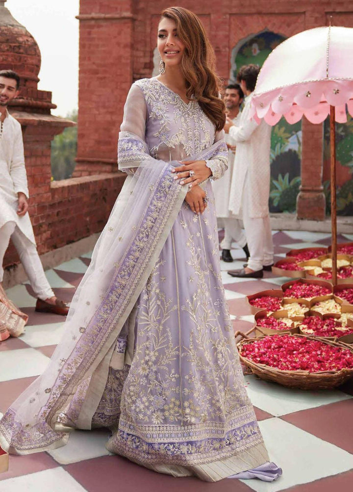 Izhar By Mushq Embroidered Chiffon Suits Unstitched 4 Piece MQ23IZ MCH-06 Nureh - Luxury Collection