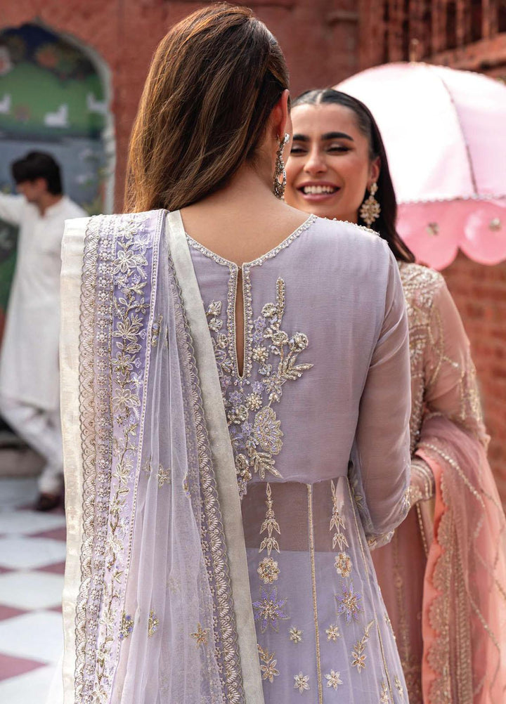 Izhar By Mushq Embroidered Chiffon Suits Unstitched 4 Piece MQ23IZ MCH-06 Nureh - Luxury Collection