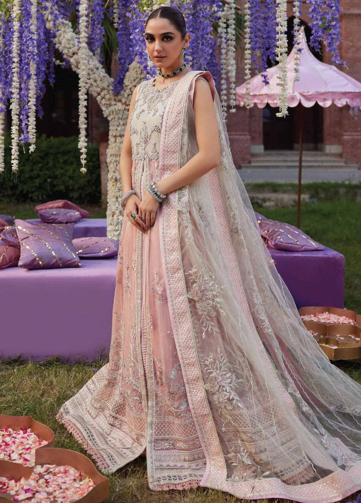 Izhar By Mushq Embroidered Chiffon Suits Unstitched 4 Piece MQ23IZ MCH-07 Mishaal - Luxury Collection