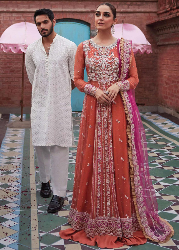 Izhar By Mushq Embroidered Chiffon Suits Unstitched 4 Piece MQ23IZ MCH-08 Nameera - Luxury Collection