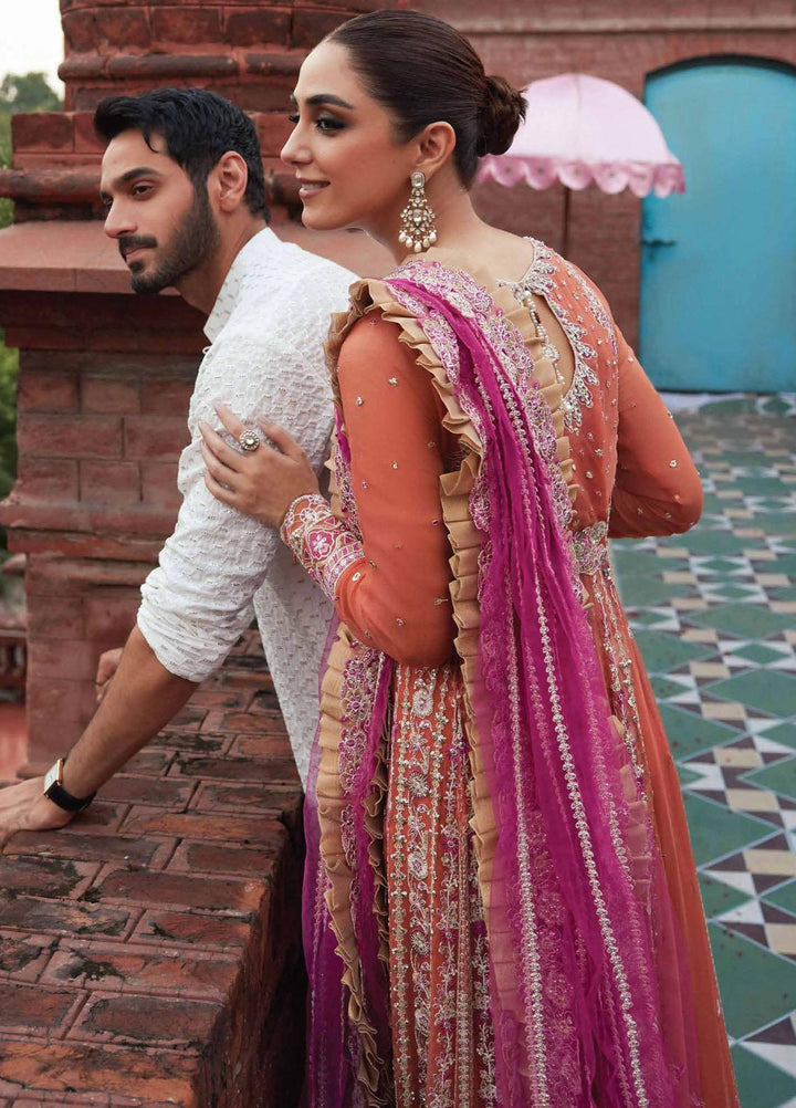 Izhar By Mushq Embroidered Chiffon Suits Unstitched 4 Piece MQ23IZ MCH-08 Nameera - Luxury Collection