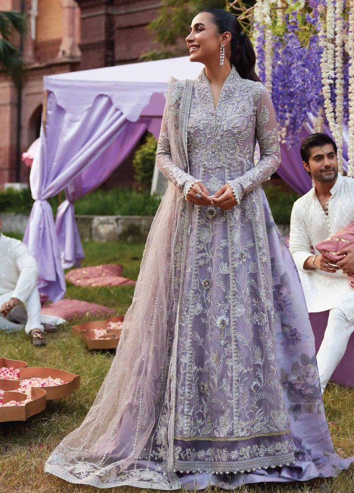 Izhar By Mushq Embroidered Chiffon Suits Unstitched 4 Piece MQ23IZ MCH-09 Muneezeh - Luxury Collection