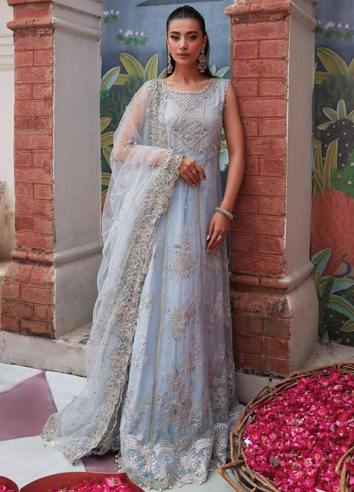 Izhar By Mushq Embroidered Chiffon Suits Unstitched 4 Piece MQ23IZ MCH-10 Tania - Luxury Collection