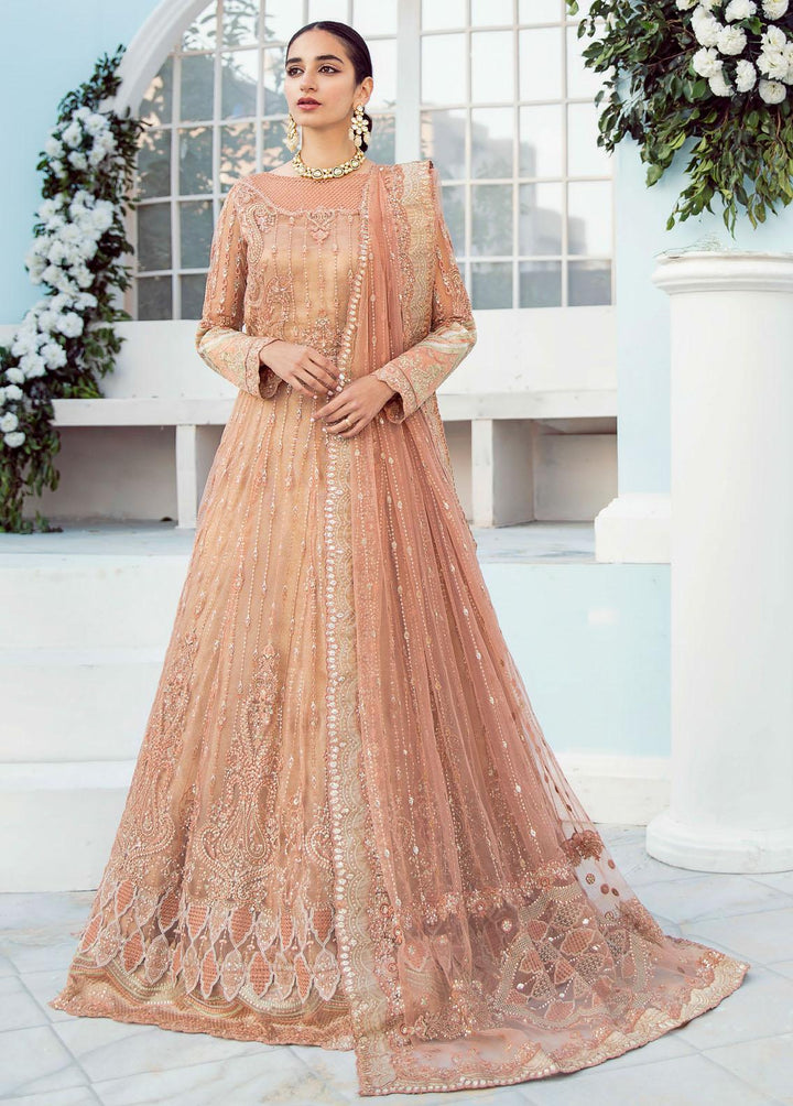 Celestial By Iznik Embroidered Net Suits Unstitched 3 Piece IZ22C ICC:07 Rose Quartz - Luxury Collection