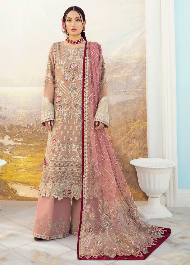 Celestial By Iznik Embroidered Net Suits Unstitched 3 Piece IZ22C ICC:08 Floral Oasis - Luxury Collection