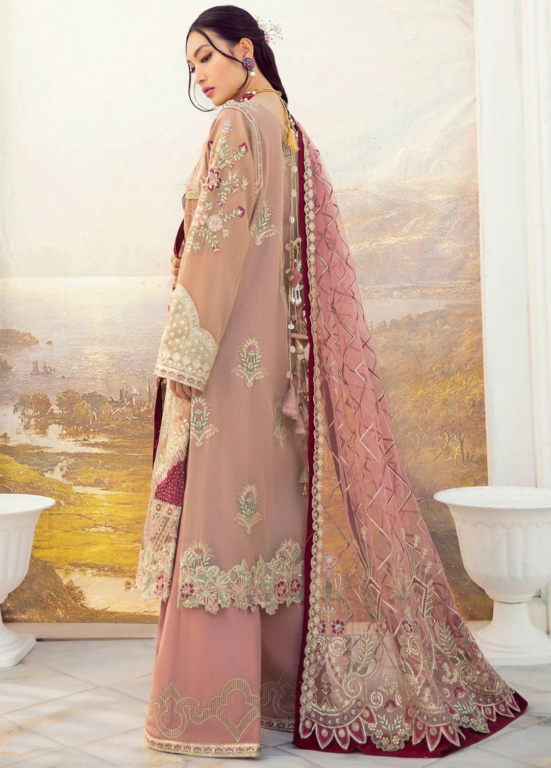 Celestial By Iznik Embroidered Net Suits Unstitched 3 Piece IZ22C ICC:08 Floral Oasis - Luxury Collection